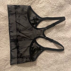 Black Tie-Dye Women's Bralette